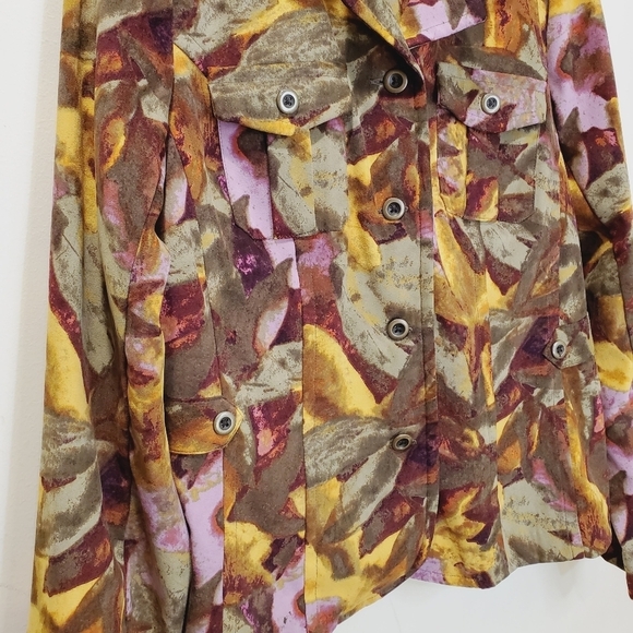 Christopher and banks Womens Multicolor 4 Pockets  jacket size M - Picture 3 of 12